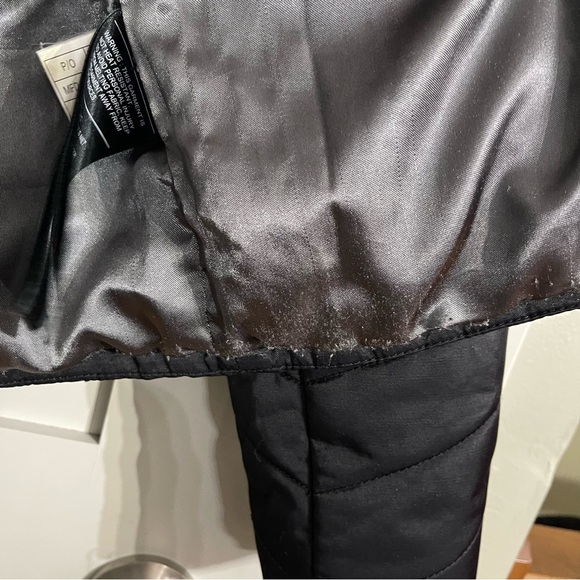 Harley Davidson Quilted Black Jacket Puffer Faux Fur Hood Womens Small - Picture 10 of 10